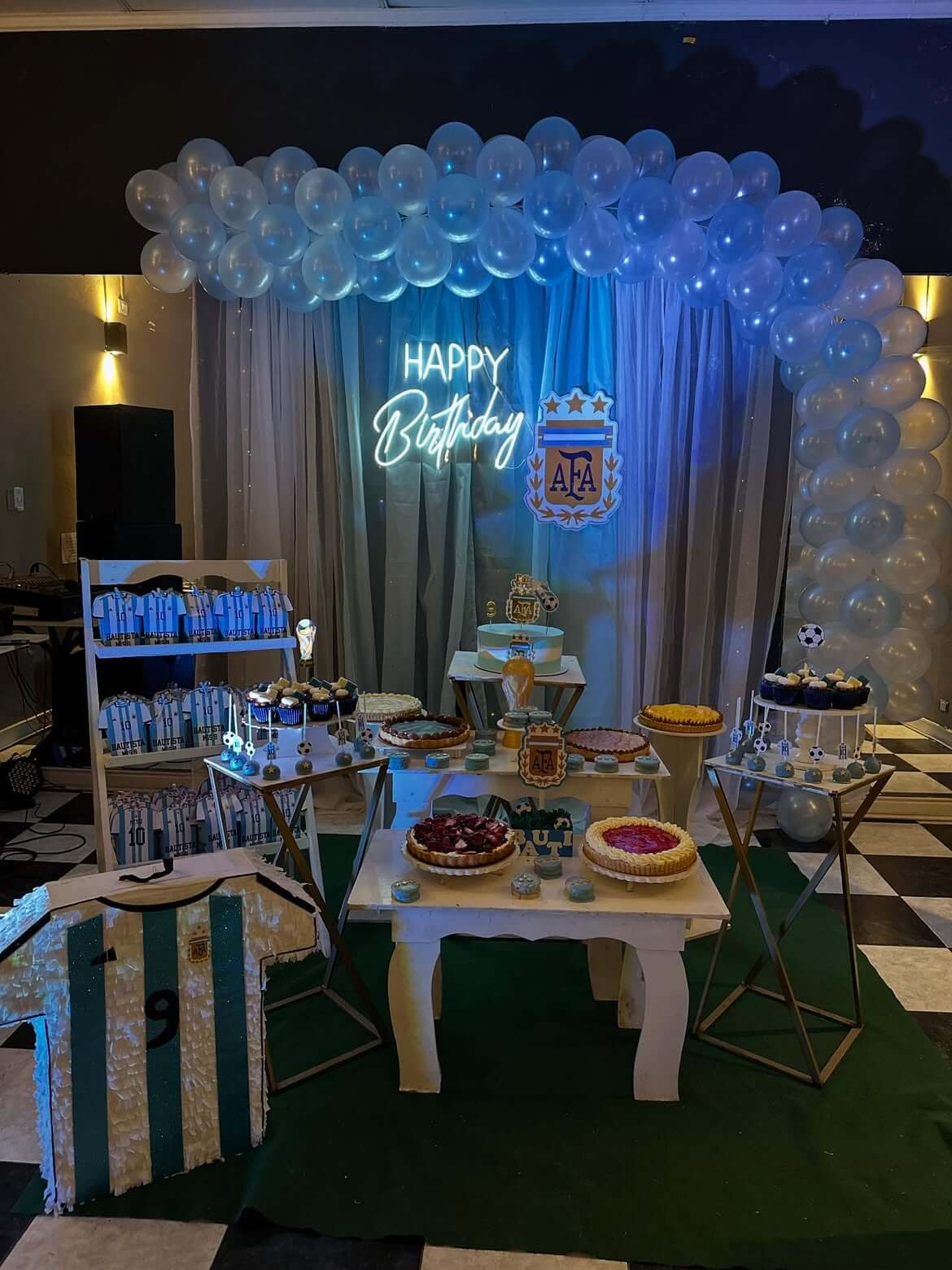 Torta de número con golosinas